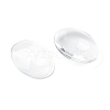 Transparent Oval Glass Cabochons X-GGLA-R022-35x25-3