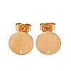 304 Stainless Steel Stud Earring Findings STAS-H436-21G-03-1
