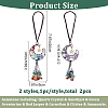 CRASPIRE 2Pcs 2 Style Chip Gemstone Beaded Tassel Car Hanging Ornaments HJEW-CP0001-04-2