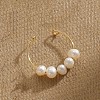 Five Natural Freshwater Pearl Oval Beaded Finger Rings WG9E4BA-07-1