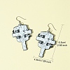 304 Stainless Steel Dangle Earrings EJEW-FS00007-5