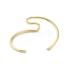 Rack Plating Brass Cuff Bangles BJEW-A137-09G-2