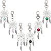 12Pcs 6 Colors Zinc Alloy Big Pendants FIND-NB0002-37-1
