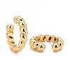 Rack Plating Brass Twist Rope Shape Cuff Earrings EJEW-G288-08G-2