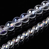 Electroplate Transparent Glass Beads Strands GLAA-T032-T6mm-AB13-4