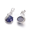 Natural Lapis Lazuli Pendants G-L512-N09-2