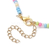 Golden Brass Heart Pendant Necklace NJEW-JN04530-4