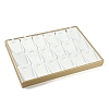 18 Grids Imitation Leather Jewelry Pendant Trays CON-G023-04B-1