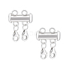 925 Sterling Silver Slide Lock Clasps PALLOY-PH01805-1