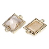 Natural Moonstone Faceted Rectangle Links G-I375-07G-12-2