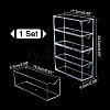 4-Tier Rectangle Acrylic Drawer Box CON-WH0097-50-2