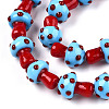 Handmade Lampwork Beads Strands X-LAMP-N024-09H-4