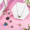 6Pcs 6 Colors Handmade Polymer Clay Rhinestone Beads RB-TA0001-31-7
