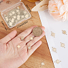40Pcs Brass Connector Charms KK-BBC0029-12G-3