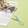 Handmade Polymer Clay Beaded Mobile Strap HJEW-JM00513-2