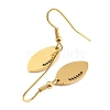 PVD Vacuum Plating 304 Stainless Steel Dangle Earrings EJEW-B032-01G-2