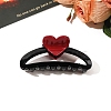 Heart Plastic Claw Hair Clips PW-WG64998-13-1