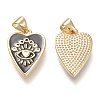Brass Enamel Pendants LS-ZIRC-F116-10A-G-2