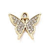 Alloy Rhinestone Pendants FIND-U026-25A-G-1