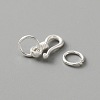 925 Sterling Silver S-Hook Clasps FIND-WH0114-71A-4