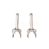 304 Stainless Steel Stud Earring Findings STAS-B091-02B-04P-1