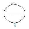 Waxed Cord Necklaces NJEW-P310-06P-3