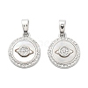 Brass Micro Pave Cubic Zirconia Charms KK-L222-012P-1