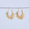 Sunshine U-shaped Brass Hoop Earrings EW0357-1