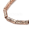 Electroplated Natural Lava Rock Beads Strands G-G984-02R-3