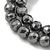 Non-magnetic Synthetic Hematite Beads Strands G-I365-15A-4