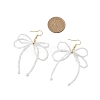 Glass Bugle Beaded Dangle Earring EJEW-TA00534-3