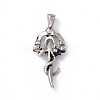 Tibetan Style 304 Stainless Steel Pendants STAS-H170-32AS-2