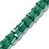 Transparent Electroplate Glass Beads Strands EGLA-H107-02A-PL03-1