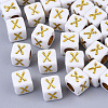 Plating Acrylic Beads SACR-S297-09X-1