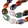 Natural Green Aventurine & Rose Quartz & Red Agate & Tiger Eye & Amethyst Beads Strands X-G-S364-095-3