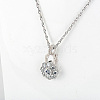 6Pcs 3 Styles Brass Micro Pave Clear Cubic Zirconia Twister Clasps ZIRC-DR0001-02-5