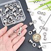  24Pcs 304 Stainless Steel Ball Chain Connectors STAS-NB0001-25-3