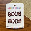 Metal Enamel Snap Hair Clips PW-WG7630D-05-1