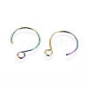 Ion Plating(IP) 304 Stainless Steel Earring Hooks X-STAS-L216-02B-M-2