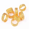 Alloy Hair Braid Spring Rings OHAR-WH0013-01G-1