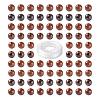 100Pcs 8mm Natural Mahogany Obsidian Round Beads DIY-LS0002-03-2