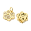 Rack Plating Brass Micro Pave Cubic Zirconia Pendants KK-K293-38G-2