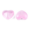 Transparent Spray Painted Glass Beads GLAA-N035-030-C09-3