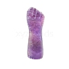 7Pcs Fist-Shaped Chakra Stones and 1Pc Crystal Hexagonal Column Kit PW-WG2218D-01-3