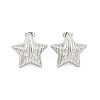 Non-Tarnish Star 304 Stainless Steel Ear Studs EJEW-L290-013P-1