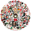 50Pcs Christmas Theme Kitten Cartoon PVC Self-Adhesive Waterproof Stickers PW-WG3E9C9-01-2