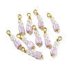 ABS Plastic Imitation Pearl Pendants KK-C046-03B-1