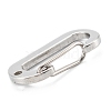 304 Stainless Steel Keychain Clasp Findings STAS-C024-21P-3