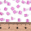 Transparent Inside Colours Glass Seed Beads SEED-T007-13D-4