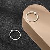 Brass Ball Captive Bead Nose Ring AJEW-G075-01S-02-2
